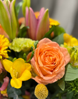 Box Arrangement of Mixed Seasonal Flowers