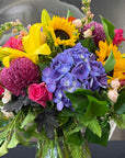 Vase of Mixed Seasonal Flowers