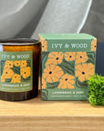IVY & WOOD 300g Lemongrass and Sage Candle